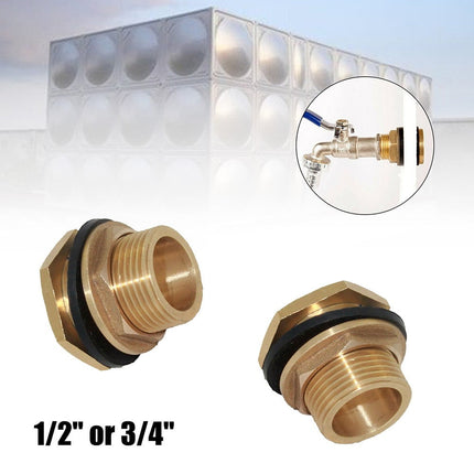 Water Butt Water Tank Tap Buckets Connector Brass Bib Tap Click-lock Fitting 45720 Smile Home 45720.