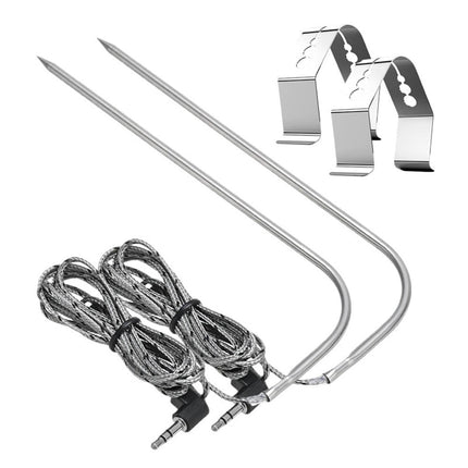 For Traeger Grills wood pellet oven meat probe PT1000 2-pack Smile Home.