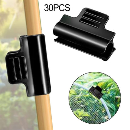 30pcs Greenhouse Pipe Clamps Garden Hoop Raised Bed Plant Clip Row Cover Support Smile Home.
