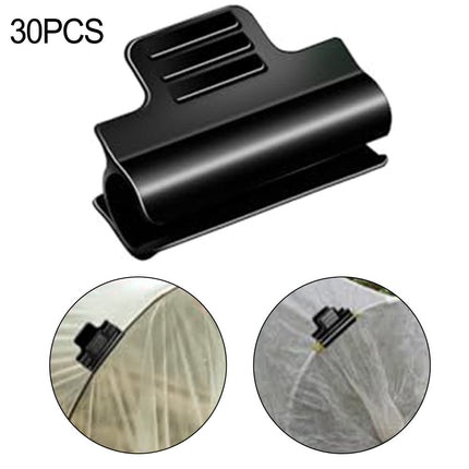 30pcs Greenhouse Pipe Clamps Garden Hoop Raised Bed Plant Clip Row Cover Support Smile Home.