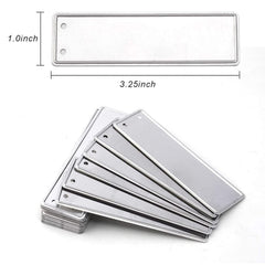 Aluminum Plant Labels Double Sided Metal Labels Tree ID Tag Waterproof iron wire Smile Home.