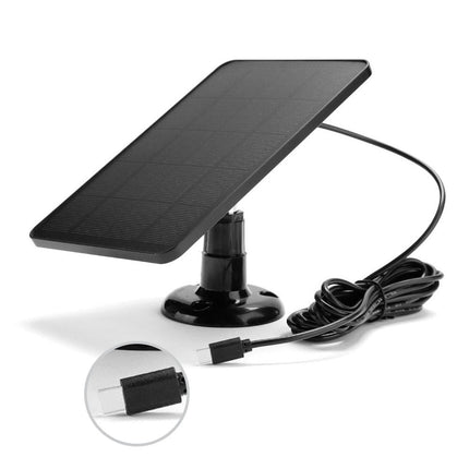 Solar Panel for Blink Camera: 4W Outdoor Solar Charger with 9.84ft Cable! C Black Smile Home C Black.