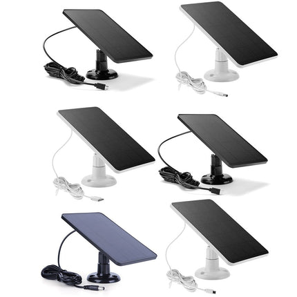 Solar Panel for Blink Camera: 4W Outdoor Solar Charger with 9.84ft Cable! C Black Smile Home C White.