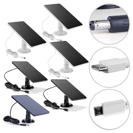 Solar Panel for Blink Camera: 4W Outdoor Solar Charger with 9.84ft Cable! C Black Smile Home C White.