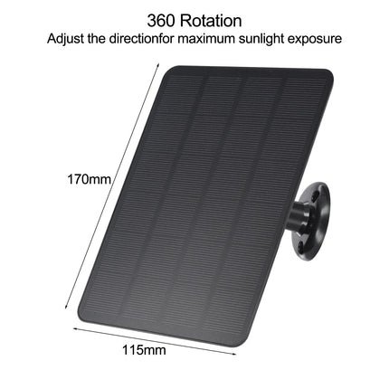 Solar Panel for Blink Camera: 4W Outdoor Solar Charger with 9.84ft Cable! C Black Smile Home C White.