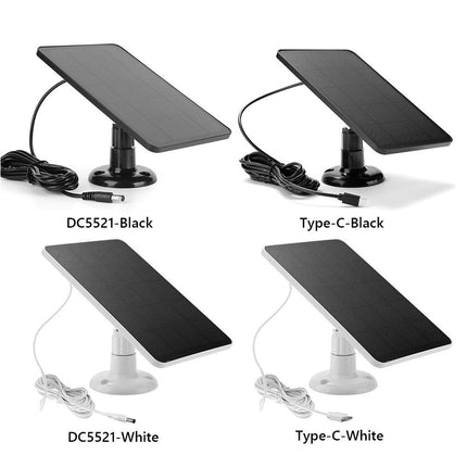 Solar Panel for Blink Camera: 4W Outdoor Solar Charger with 9.84ft Cable! C Black Smile Home Dc Black.