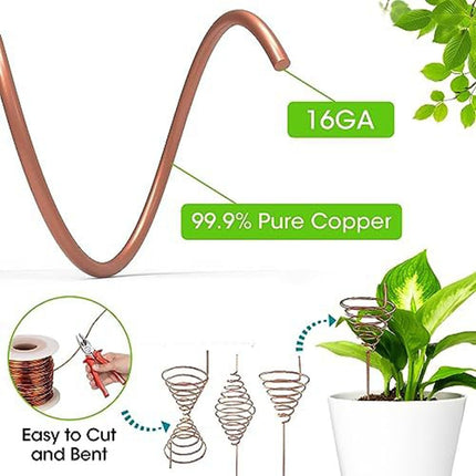 Pure Copper Wire For For Plant Cultivation Gardening Antenna Coil Enhance For Plant Growth With 99% Conductivity Small.