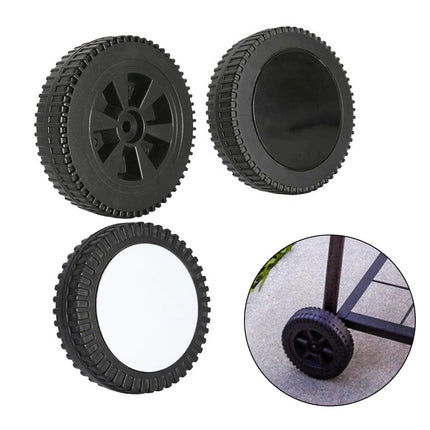 2Pcs Grill Wheel 6 Inch Bbq Grill Wheel Plastic Grill Wheel Replacement 5.98 X 1.57 X 0.41 Diameter Outdoor Cooking Parts C.