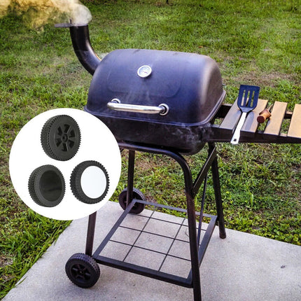 2Pcs Grill Wheel 6 Inch Bbq Grill Wheel Plastic Grill Wheel Replacement 5.98 X 1.57 X 0.41 Diameter Outdoor Cooking Parts C.