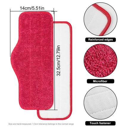 Microfiber Replacement Pads For Schenley Steam Mop - Washable Reusable Quick Dry Mop Pads 6 Pack For Hardwood Tile Laminate Floors 9 Pack.
