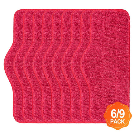 Microfiber Replacement Pads For Schenley Steam Mop - Washable Reusable Quick Dry Mop Pads 6 Pack For Hardwood Tile Laminate Floors 9 Pack.