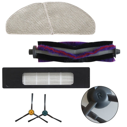 Eureka Ner800 Robot Vacuum Replacement Parts Kit With Main Brush Side Brushes Filters And Mop Cloths For Eureka Vacuum Cleaner Accessories B.