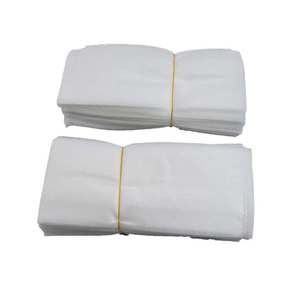 100Pcs White Non-Woven Fabric Plant Grow Bags For Seedlings Flowers Vegetables - Biodegradable Nursery Pots In 6 Sizes From 10X12Cm To 24X27Cm - Breathable Garden Planting Containers 12X15Cm Folding.