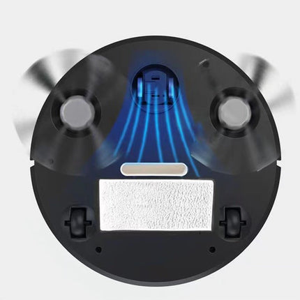 Smart Robot Vacuum Cleaner With Self-Charging App Control Multiple Cleaning Modes For Home Floors White Or Black Black black.