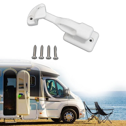 Nylon Rv Cabinet Latch Lock For Camper Trailer Boat Easy Install Secure Door Catch Holder White Black Travel Accessory Construction White.