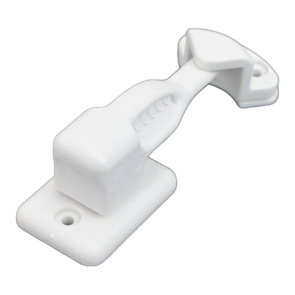 Nylon Rv Cabinet Latch Lock For Camper Trailer Boat Easy Install Secure Door Catch Holder White Black Travel Accessory Construction White.