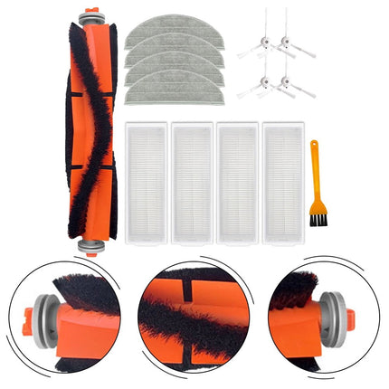 Redroad G10 Alpha 3 Vxvc25 Robot Vacuum Cleaner Replacement Parts Kit With Filter Main Brush Side Brushes Mop Cloths Cleaning Brush.