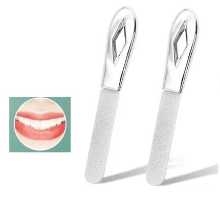 2-in-1 Stainless Steel Nail and Tooth File Set - Double-Sided Polishing Tool with Diamond Polishing Strips and Multi-Purpose Fine Grinding Tool, 2-Pack.