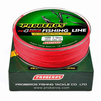 Fankenuo Outdoor Fishing Line, 5 Colors, Strong And For Durable 3.0/35LB Green 1.0/15LB Red.
