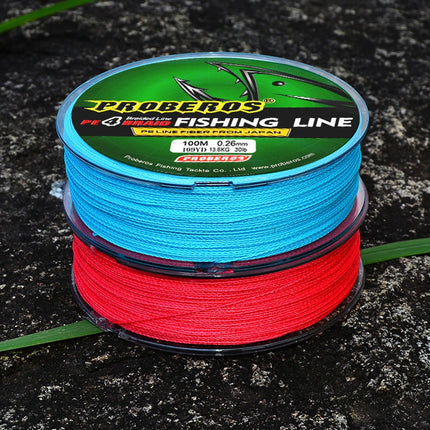Fankenuo Outdoor Fishing Line, 5 Colors, Strong And For Durable 3.0/35LB Green 1.0/15LB Red.