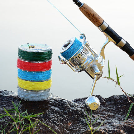 Fankenuo Outdoor Fishing Line, 5 Colors, Strong And For Durable 3.0/35LB Green 1.0/15LB Red.
