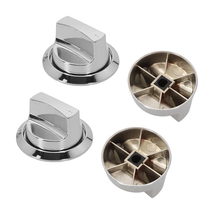 PASILI Kitchen Upgrade Electroplating Knob Accessories Easy Install Grill Knobs Grill Accessories Compatible With Gas Grills With base.