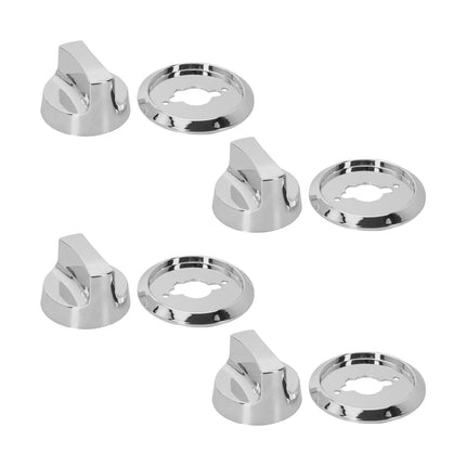 PASILI Kitchen Upgrade Electroplating Knob Accessories Easy Install Grill Knobs Grill Accessories Compatible With Gas Grills With base.