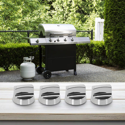 PASILI Kitchen Upgrade Electroplating Knob Accessories Easy Install Grill Knobs Grill Accessories Compatible With Gas Grills With base.