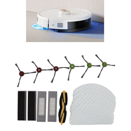 Sweeper Replacement Accessories Kit, Robot Cleaner Main Side Brush Durable For Home.
