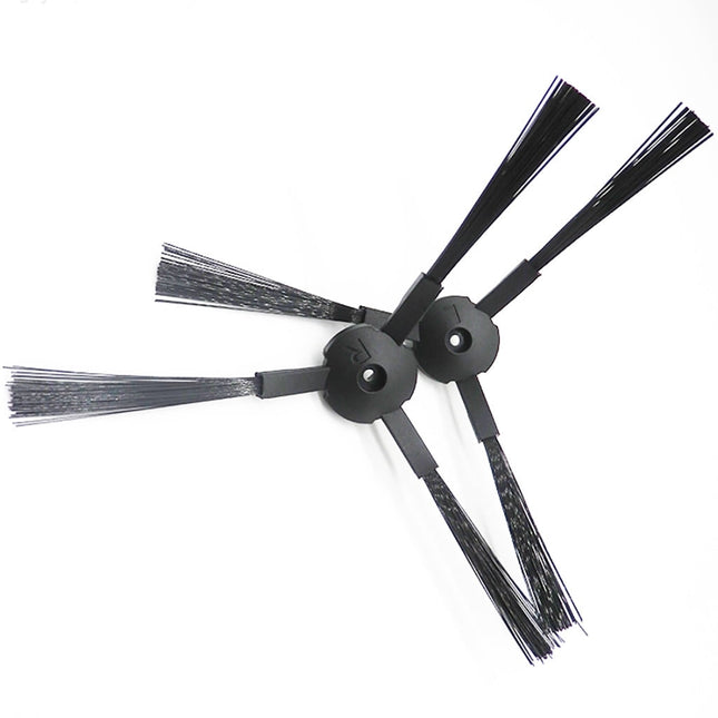 V3 V5 A4 A6 Robot Vacuum Side Brushes Replacement Kit High Strength Durable Accessories for Robotic Sweeper Spare Parts Cleaning Maintenance 1 Pair Black.