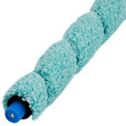 2Pc Floor Washing Robotic Cleaner Main Brush Scraper Replacement for W400 Floor Washing Robot Parts Accessories,2 x Sweeper roll brush,blue.