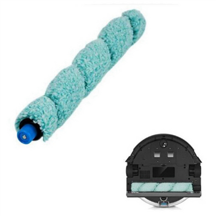 2Pc Floor Washing Robotic Cleaner Main Brush Scraper Replacement for W400 Floor Washing Robot Parts Accessories,2 x Sweeper roll brush,blue.