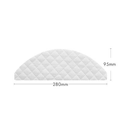100Pcs Mops Cloths Disposable Wipes Parts Accessories for EVE Plus Robot Cleaner Sweeper,100 x Disposable mop cloth,White.