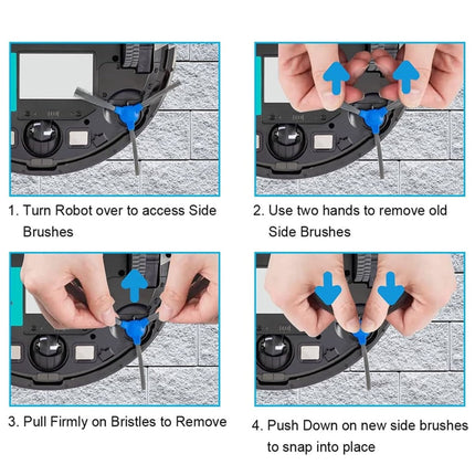 YIEMEEN Easy Installation Sweeper Part Corner Cleaning Brushes for 15T 15C Robot Vacuum.