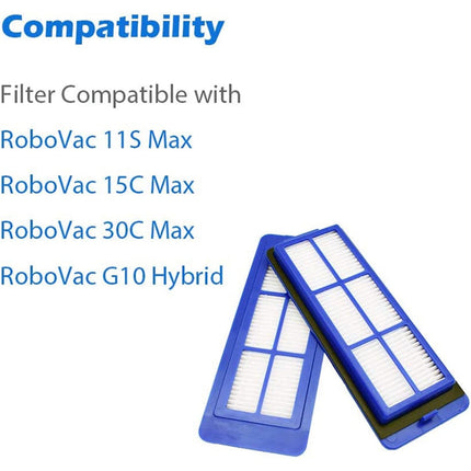10PCS Filters Robot Vacuum Cleaner Part Accessories Robot Replacement Sweeper Tools Plastic Sweeping Robot Part Filters.