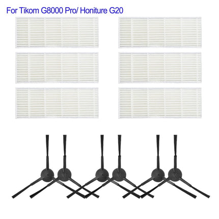 Main Roller Brush For Tikom G8000 Pro/Honiture G20 Vacuum Cleaner Accessories Roller Side Brush Filter Mop Cloths Sweeper Part C.