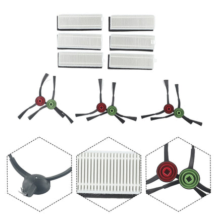 Main Roller Brush For Tikom G8000 Pro/Honiture G20 Vacuum Cleaner Accessories Roller Side Brush Filter Mop Cloths Sweeper Part C.