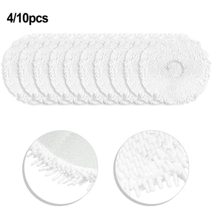 4/10 Packs Mop Cloth Kits For Midea V12 Vacuum Cleaner Replacement Spare Parts Accessories Mop Cloth Rags Sweeper Cleaning Tools 10 PACK.