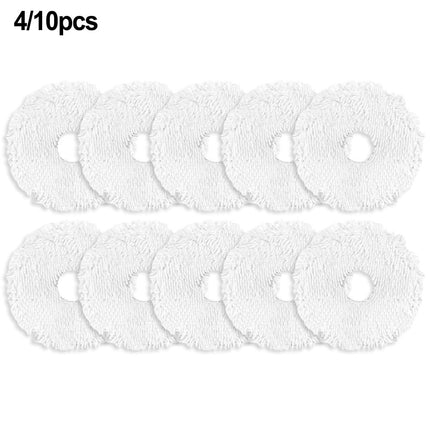 4/10 Packs Mop Cloth Kits For Midea V12 Vacuum Cleaner Replacement Spare Parts Accessories Mop Cloth Rags Sweeper Cleaning Tools 10 PACK.