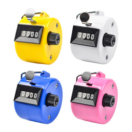 Ergonomic Hand Counter Device for Accurate Counting in Events and Stores white Rosy.
