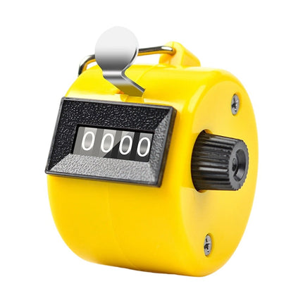 Ergonomic Hand Counter Device for Accurate Counting in Events and Stores white yellow.