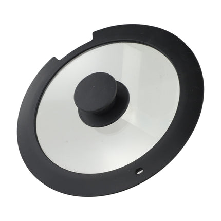 Sleek Black White Silicone Lids Available in Size Range of 18cm to 26cm B 20CM A 20CM.