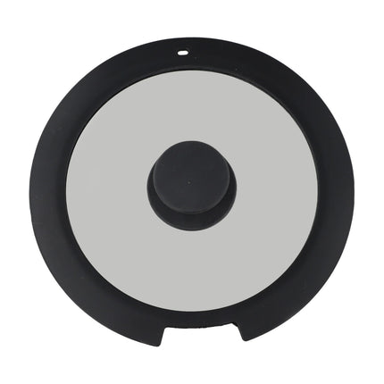 Sleek Black White Silicone Lids Available in Size Range of 18cm to 26cm B 20CM A 20CM.