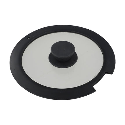 Sleek Black White Silicone Lids Available in Size Range of 18cm to 26cm B 20CM A 20CM.
