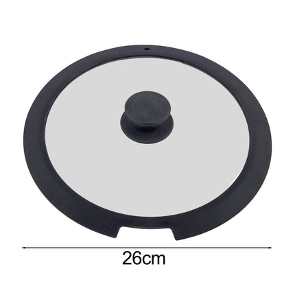 Sleek Black White Silicone Lids Available in Size Range of 18cm to 26cm B 20CM A 26CM.