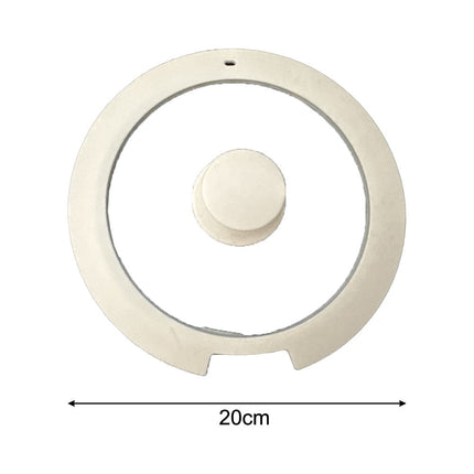 Sleek Black White Silicone Lids Available in Size Range of 18cm to 26cm B 20CM.