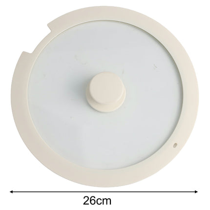 Sleek Black White Silicone Lids Available in Size Range of 18cm to 26cm B 20CM B 26CM.