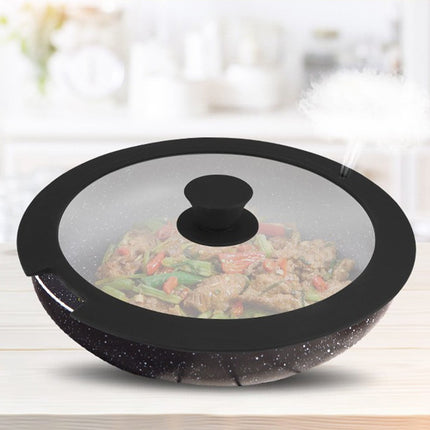 Sleek Black White Silicone Lids Available in Size Range of 18cm to 26cm B 20CM B 26CM.