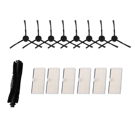 Luolandi Filter Side Brush Roller Brush For IHome Self Empty Robot Vacuum Cleaner IHRV6 IHRV14 Home Appliance Parts \ufeffhousehold Cleaning B.