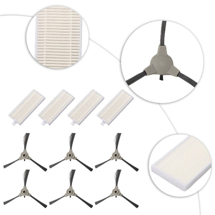 Replacement Side Brush Filter for ROPVACNIC A1 Robot Vacuum Cleaner Accessories A.